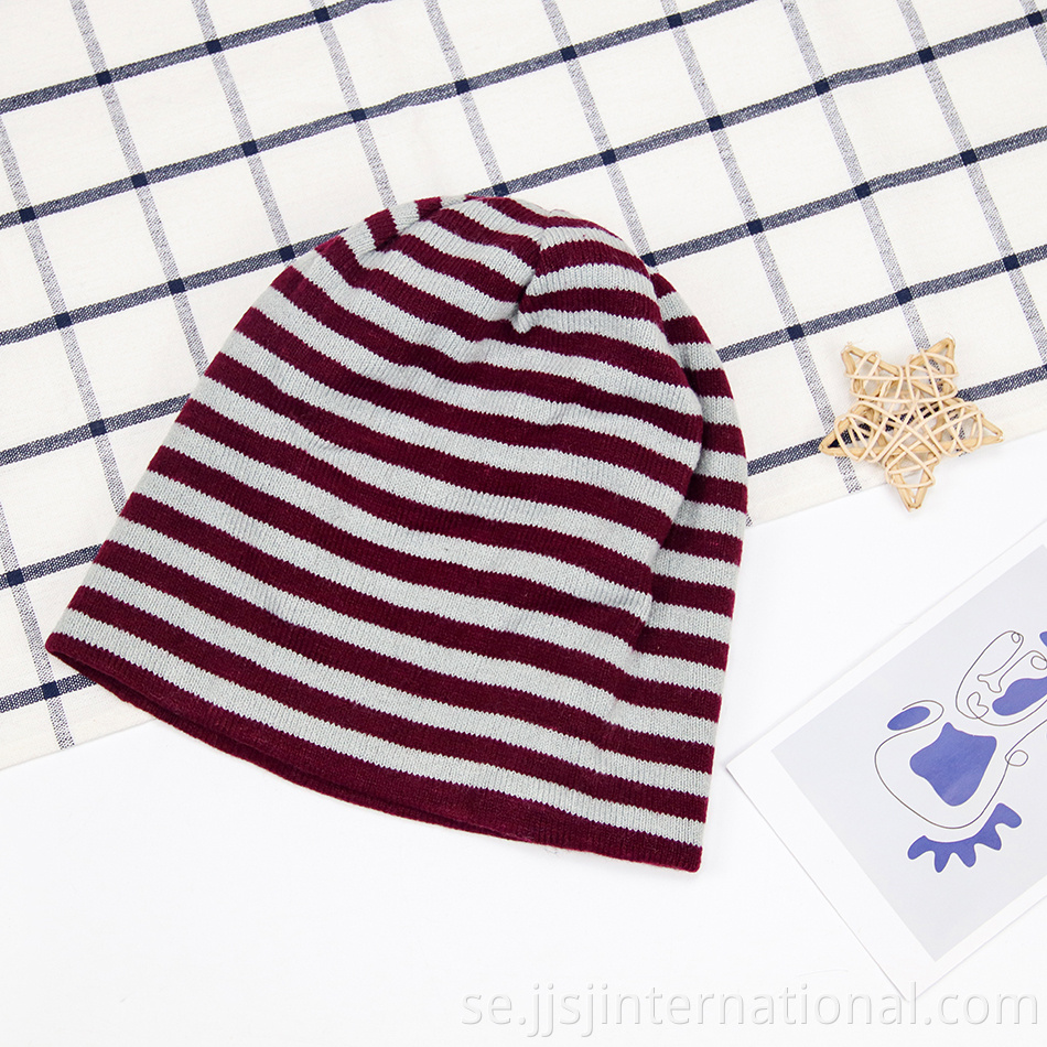 Striped Cozy Lazy Pile Hat